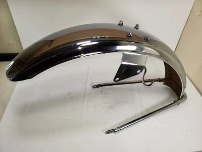 Kawasaki KZ400 KZ 400 1974-1978 guardabarros delantero y soporte de montaje #35004-095 4 Foto 1 de 4