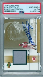 Ken Griffey Jr 2002 Oberdeck goldfarbenes Trikot/100 Autogramm PSA DNA authentisch Auto - Bild 1 von 2