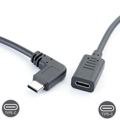 USB3.1 Type C Male to USB  Female Converter Cable Adapter 90° angle Connector gm - Image 1 of 4
