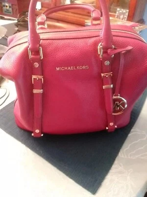 Michael Kors Burgundy Bedford Legacy satchel handbag detachable strap Make Offer Foto 1 de 4