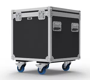 Heavy Duty Cable Road Suitcase Flight Case With Wheels - 60cm Cube - Picture 1 of 4