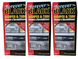 (3 Pack) Forever Black Bumper & Trim Kit (NEW Improved Formula & Larger Size) - Picture 1 of 3