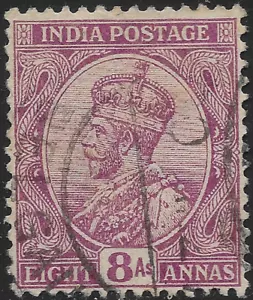 1911 INDIA STAMP SC#81 ERROR🔥USED VF SIGN 🔥 - Picture 1 of 2