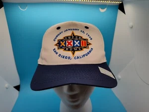 Super Bowl XXXII Logo 7 Hat Cap Snap Back white Denver Broncos NWOT Vintage - Picture 1 of 13
