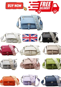 Women's Ladies Crossbody real Leather Bag with Long Strap, Shoulder New Handbag - Picture 1 of 46