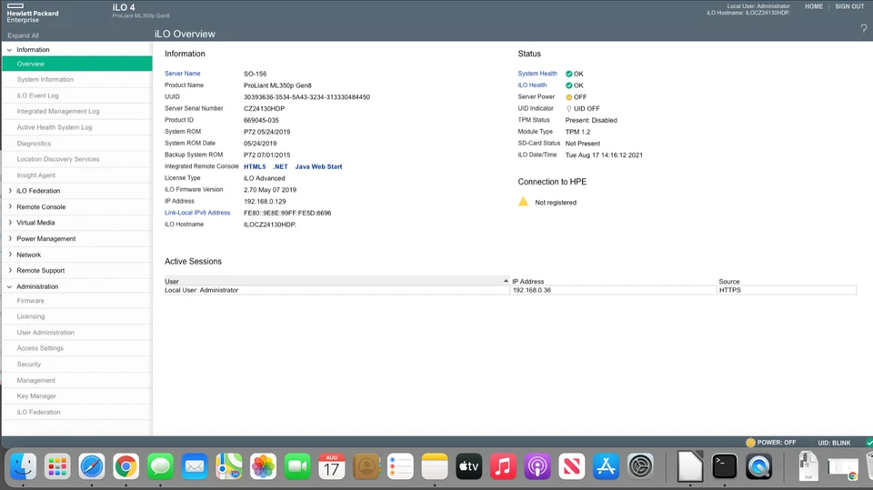 HP Proliant ML350p GEN8 Xeon E5-2650 Tower Server 300GB SAS*5  48GB ram ilo 4 - Image 1 of 4