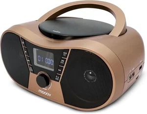 Copper & Black CD Player with FM Radio, USB Port, Sleep and ID3 Functions - Picture 1 of 9