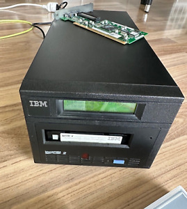 Lecteur de bande IBM Ultrium LTO-2 SCSI 200/400 Go + carte scsi + cartouches
