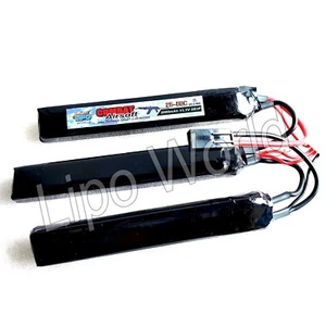LIPO WORLD AIRSOFT AKKU COMBAT 2S 3S 7.4V 11.1V 2000mAh 25C-50C Softair AEG - Bild 1 von 5