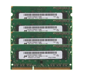 Micron 4PCS 2GB 1RX8 DDR3L 1600MHz PC3L-12800S SO-DIMM Laptop Memory RAM @DD0 - Picture 1 of 11