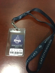 2011-2012 Sacramento Kings Season Ticket Holder Lanyard with Access Card - Picture 1 of 4