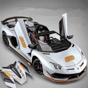 1:18 Lamborghini Aventador SVJ 63 Diecast Car Model Sound & Light Kids Toy Gift - Picture 1 of 15