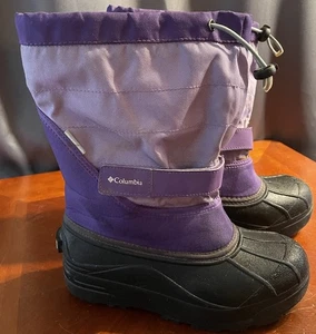 Winterstiefel Mädchen lila Columbia Größe 4 wenig getragen - Bild 1 von 4