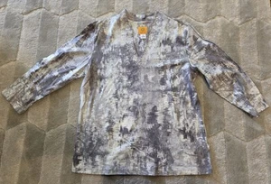 Ladies Ruby Rd Road Pullover 3/4 Sleeve Gray Silver Embellished V Neckline MED.  - Picture 1 of 5