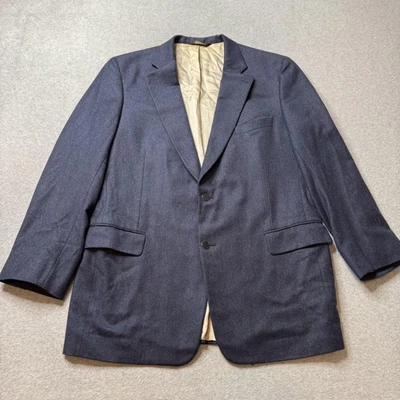 Paul Stuart Blazer Mens 46 Extra Tall Blue Cashmere Business Coat Jacket - Image 1 of 4