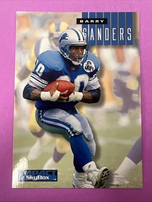 1994 Skybox Impact Football - BARRY SANDERS #81 - Detroit Lions - Image 1 of 2