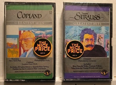 Copland's Greatest Hits + Johann Strauss Greatest Hits-CBS 2 Cassettes [Sealed]  - Image 1 of 3