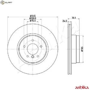 2x BRAKE DISC 61-00-0130 FOR BMW X5/E70/SAV/F15/F85 X6/E71/E72/SAC/F16/F86 3.0L - Picture 1 of 9