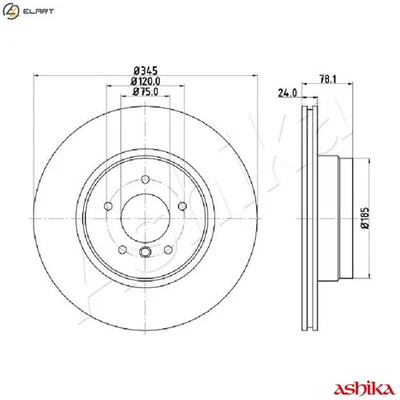 2x BRAKE DISC 61-00-0130 FOR BMW X5/E70/SAV/F15/F85 X6/E71/E72/SAC/F16/F86 3.0L - Image 1 of 4
