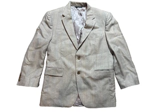 Jos A Bank Blazer Sport Coat Mens 40 S Two Button Jacket Wool Silk Gray Suit - Picture 1 of 5