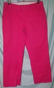 Neu mit Etikett Express Editor Damen-Caprihose einfarbig rosa niedriger Bund Größe 0 39,50 $ - Bild 1 von 6