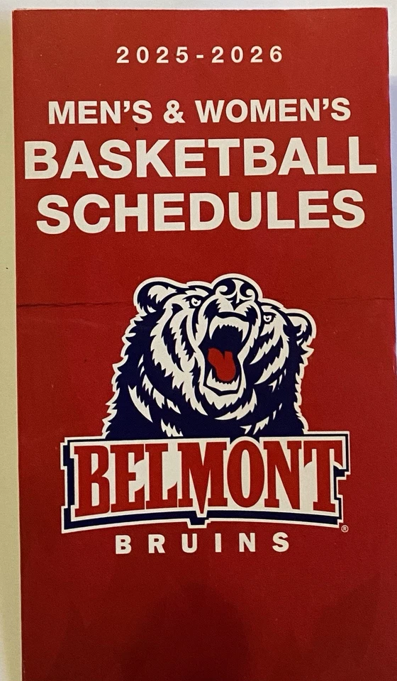 Calendario 2025-2026 Belmont Bruins 🏀 Baloncesto Universitario Sked ¡¡NUEVO!!️ ¡¡GENIAL!!️ Foto 1 de 1