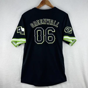 OpTic Gaming Greenwall 06 Rangers Baseball Jersey Black Neon T Size Esports Tee - Picture 1 of 10