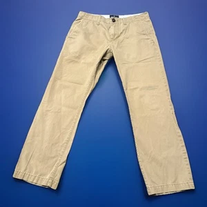 American Eagle Pants Mens 33x28 Tan Relaxed Straight Lived In Khakis - Picture 1 of 3