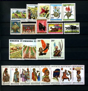 COLLEZIONE RUANDA LOTTO 22 FRANCOBOLLI MNH** Stamps - Timbres - FRANCOBOLLO - Picture 1 of 1
