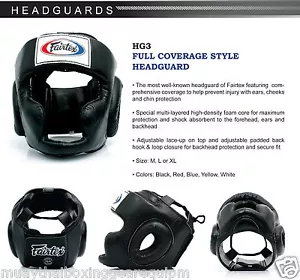 PARATESTA STILE COPERTURA COMPLETA FAIRTEX migliore attrezzatura MMA HG3 9 giorni su ordinazione - Foto 1 di 1