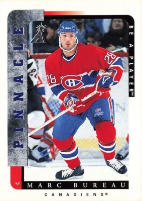 1996 Pinnacle Be a Player #82 Marc Bureau Montreal Canadiens - Image 1 of 2