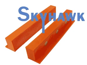 6" Urethane Waffle Face Bench Vise Soft Jaws with Magnetic Retention Retainers - Picture 1 of 2