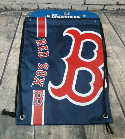 NEW MLB BOSTON RED SOX Cinch Sack Bag Drawstring Backpack Fanhood Cover