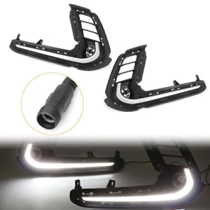 For Hyundai Elantra 2017-2018 LED Daytime Running Fog Driving Light Lamp DRL - Picture 1 of 9