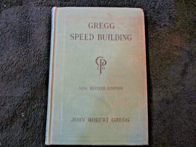 Gregg Speed Building Revised Edition 1938 Green Book by John Robert Gregg - Image 1 of 4