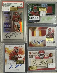 2017 KAREEM HUNT AUTO RARE LIMITED TOLEDO CHIEFS + SIGNED JERSEY 34 LOT RPA PSA - Picture 1 of 22