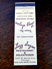 Livre d'allumettes vintage : épiceries fines et restaurant casher paresseuses Susan, Chicago, Illinois