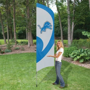 Detroit Löwen 8,5 Fuß hoch Team Flagge 11,5 Fuß Stange Schild Banner 8 1/2 Fuß Heckklappe - Bild 1 von 6