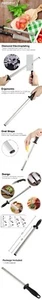 Diamond Steel Knife Sharpening Steel Rod Sharpener 12 inch Kitchen Tool NIB - Foto 1 di 1