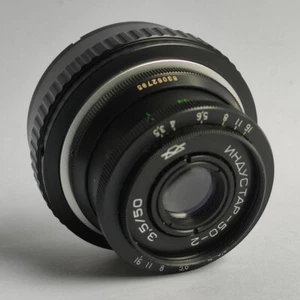 KMZ! Industar-50-2 3.5/50 USSR M42 Sonnar LTM /Adapter for Leica T - Picture 1 of 14