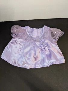 Build-A-Bear Workshop Lilac Roses Lace Dress - Picture 1 of 3