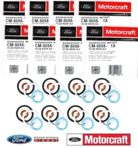 Genuine OEM CM-5055 Motorcraft Fuel Injector O-Rings Ford 6.0L Powerstroke Set 8 - Picture 1 of 9