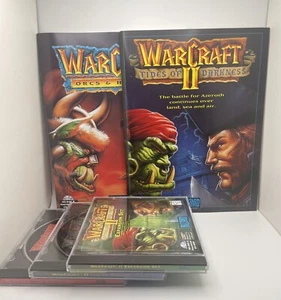Blizzard Warcraft Battle Chest 1996 Big Box Complete w/ 2 Manuals and All Discs - Picture 1 of 4