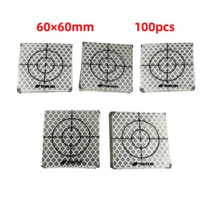 New 100PCS TOPCON Reflector Sheet 60x60mm 3M Reflective Target For Total Station - Picture 1 of 6