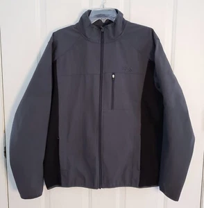 FILA Mens Full Zip Soft Shell Long Sleeve Gray & Black Color-block Jacket Size L - Picture 1 of 8