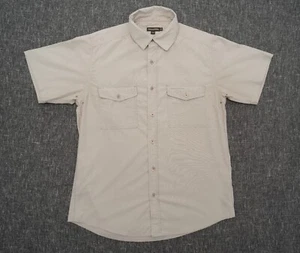 Craghoppers Shirt Mens Medium Grey Solar Dry Kiwi Sand Fast Drying Short Sleeve - Picture 1 of 9