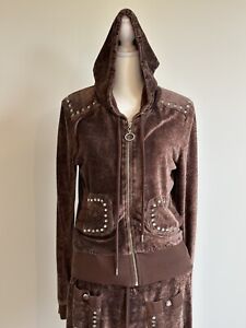 Moschino Tracksuit With Crystal Embellishments. Chocolate Color Size S
