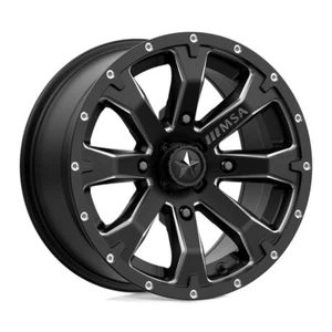 14x7 +10 MSA Offroad M42 Bounty 4x137 Satin Black Milled Wheels (Set of 4) - Picture 1 of 3