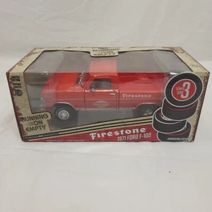 Greenlight 1971 Ford F-100 Firestone Red Diecast Truck 1/24 Scale Model #85043 - Picture 1 of 9