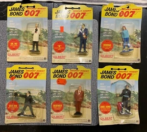 Lote (6) 1965 Gilbert James Bond Secret Agent 007 #3,4,5,6,9,10 Goldfinger - Imagen 1 de 14